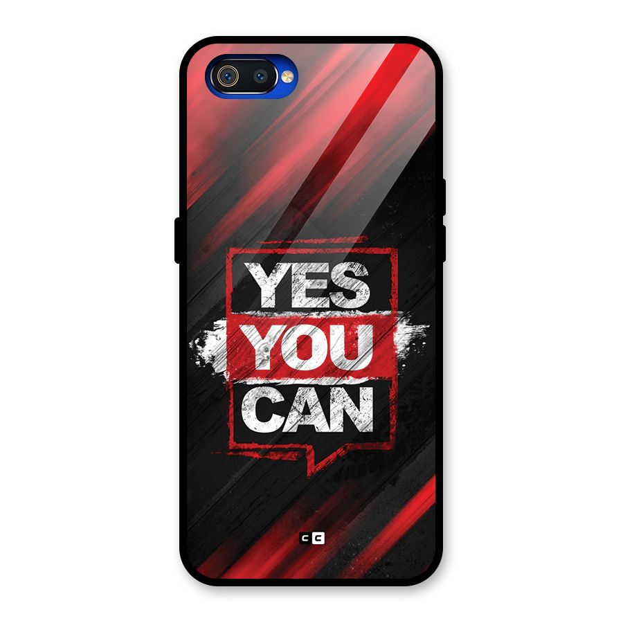 Stay Motivated Glass Back Case for Realme C2