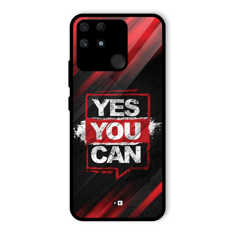 Stay Motivated Glass Back Case for Realme Narzo 50A