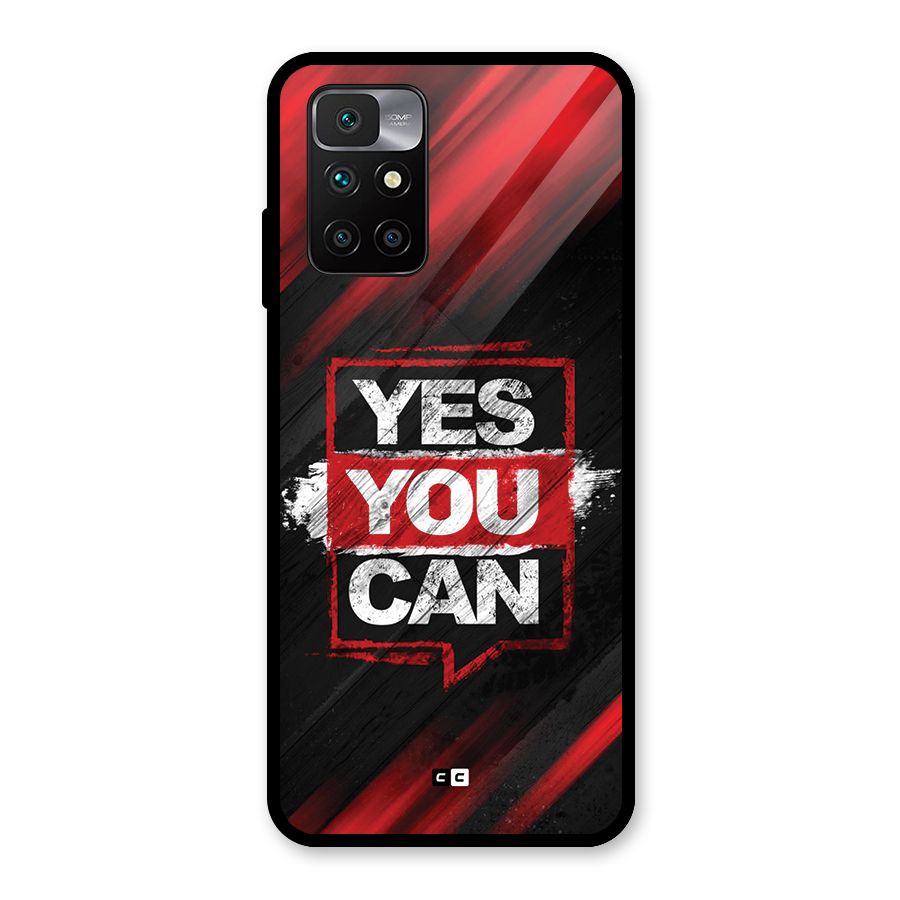 Stay Motivated Glass Back Case for Redmi 10 Prime