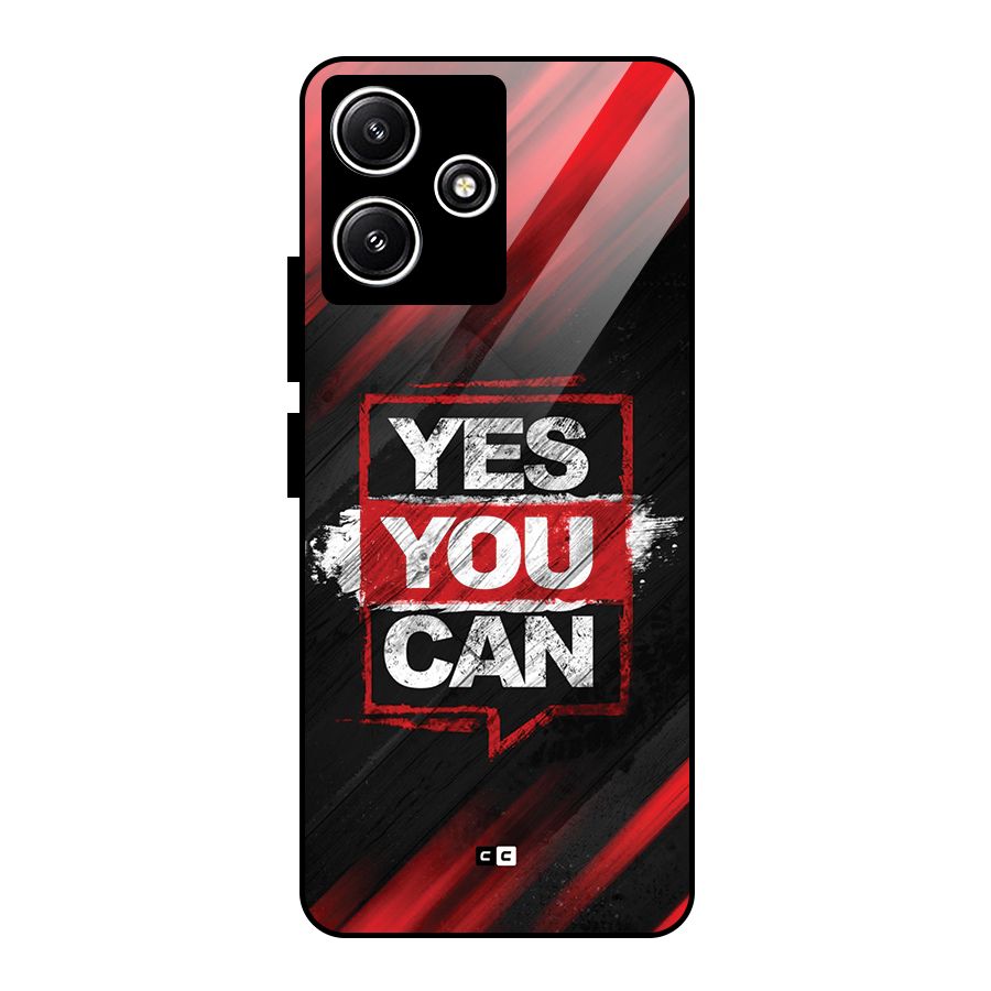 Stay Motivated Glass Back Case for Redmi 12 5G