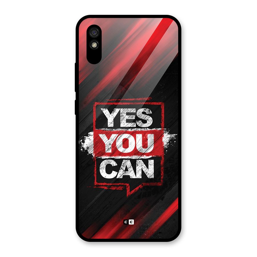 Stay Motivated Glass Back Case for Redmi 9A