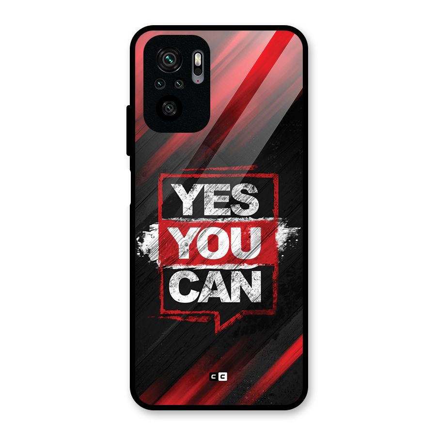 Stay Motivated Glass Back Case for Redmi Note 10S