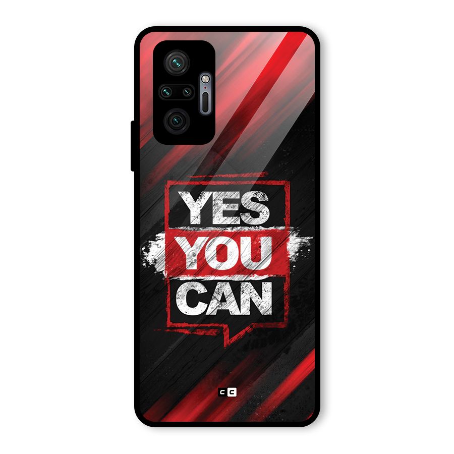 Stay Motivated Glass Back Case for Redmi Note 10 Pro Max