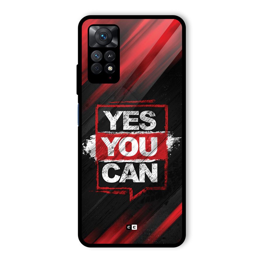Stay Motivated Glass Back Case for Redmi Note 11 Pro