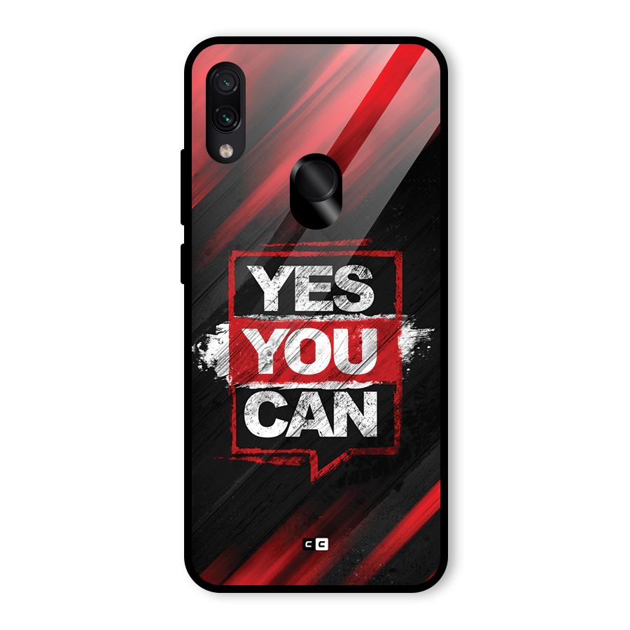 Stay Motivated Glass Back Case for Redmi Note 7 Pro