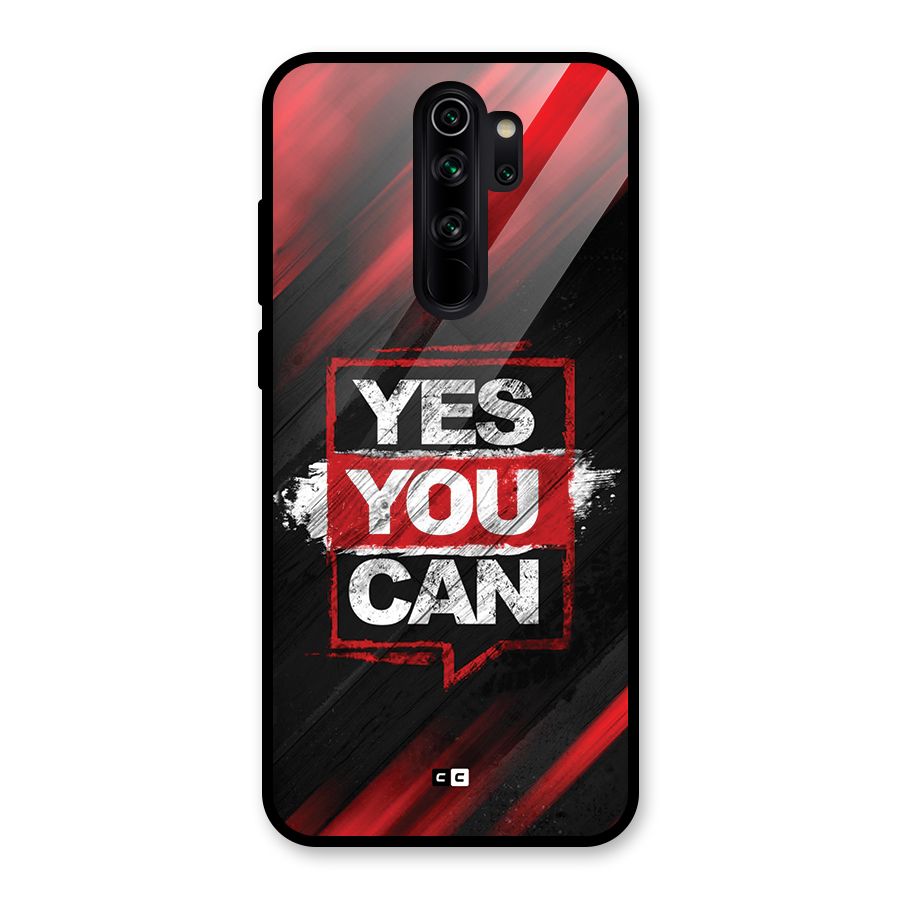 Stay Motivated Glass Back Case for Redmi Note 8 Pro