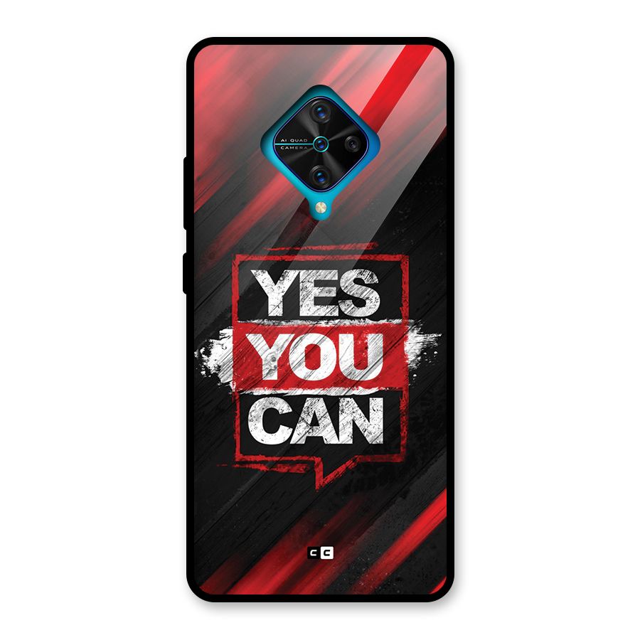 Stay Motivated Glass Back Case for Vivo S1 Pro
