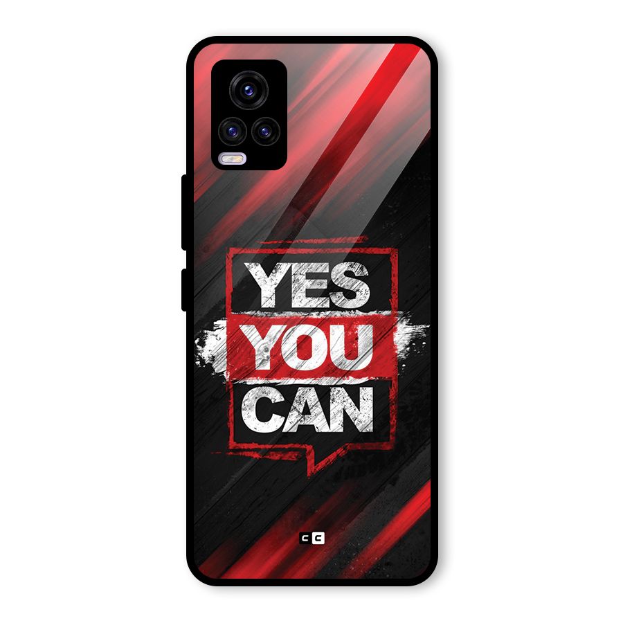 Stay Motivated Glass Back Case for Vivo V20 2021
