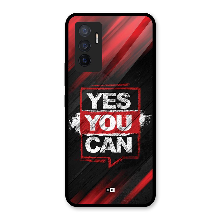 Stay Motivated Glass Back Case for Vivo V23e