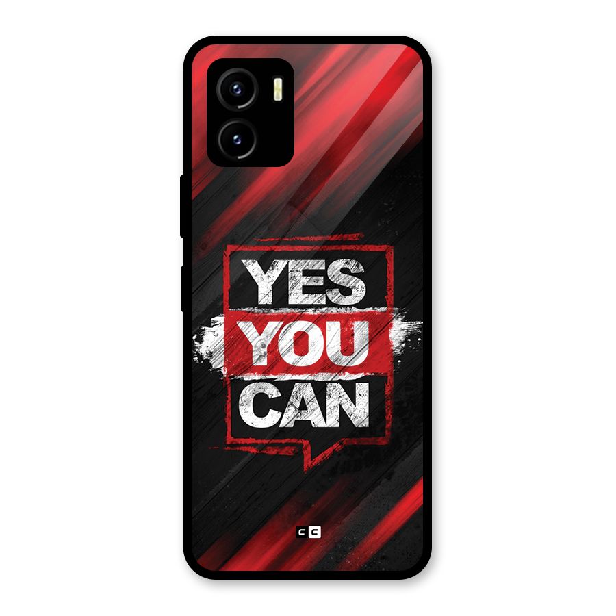 Stay Motivated Glass Back Case for Vivo Y15s