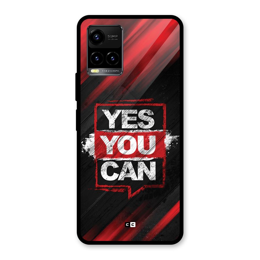 Stay Motivated Glass Back Case for Vivo Y21G
