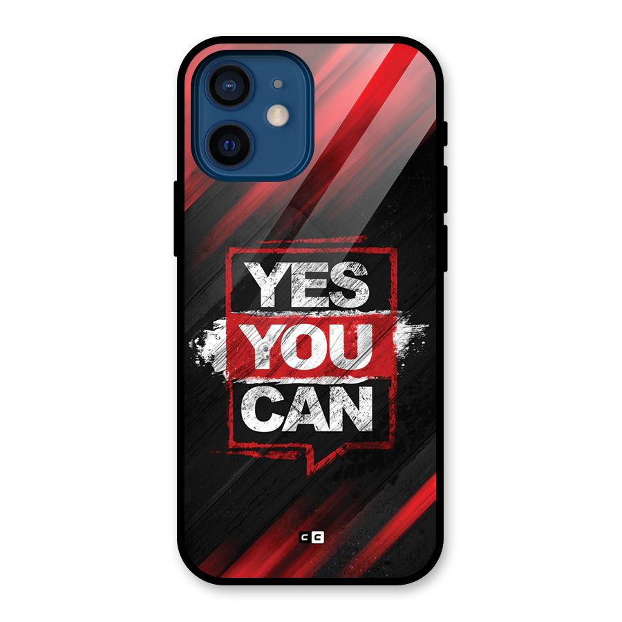 Stay Motivated Glass Back Case for iPhone 12 Mini