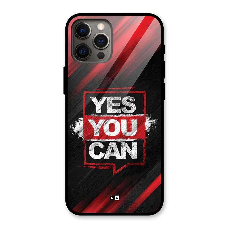 Stay Motivated Glass Back Case for iPhone 12 Pro Max