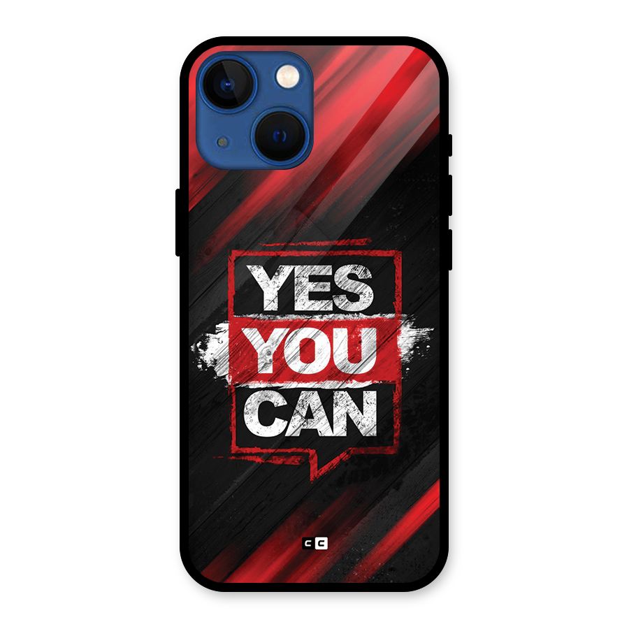 Stay Motivated Glass Back Case for iPhone 13 Mini