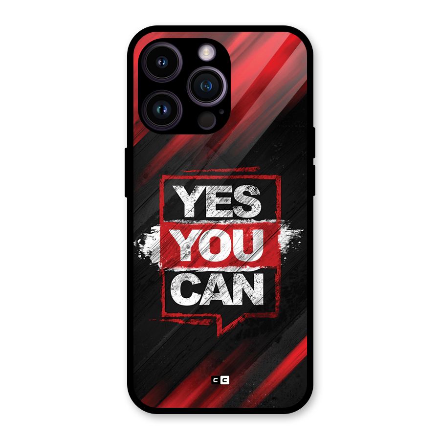 Stay Motivated Glass Back Case for iPhone 14 Pro Max