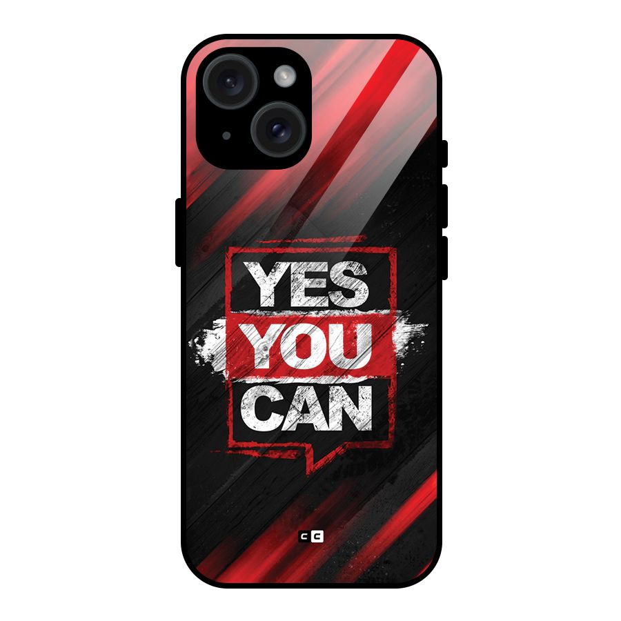 Stay Motivated Glass Back Case for iPhone 15