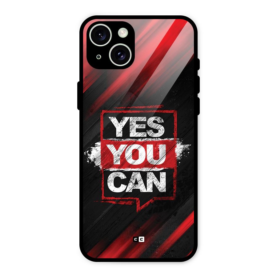 Stay Motivated Glass Back Case for iPhone 15 Plus