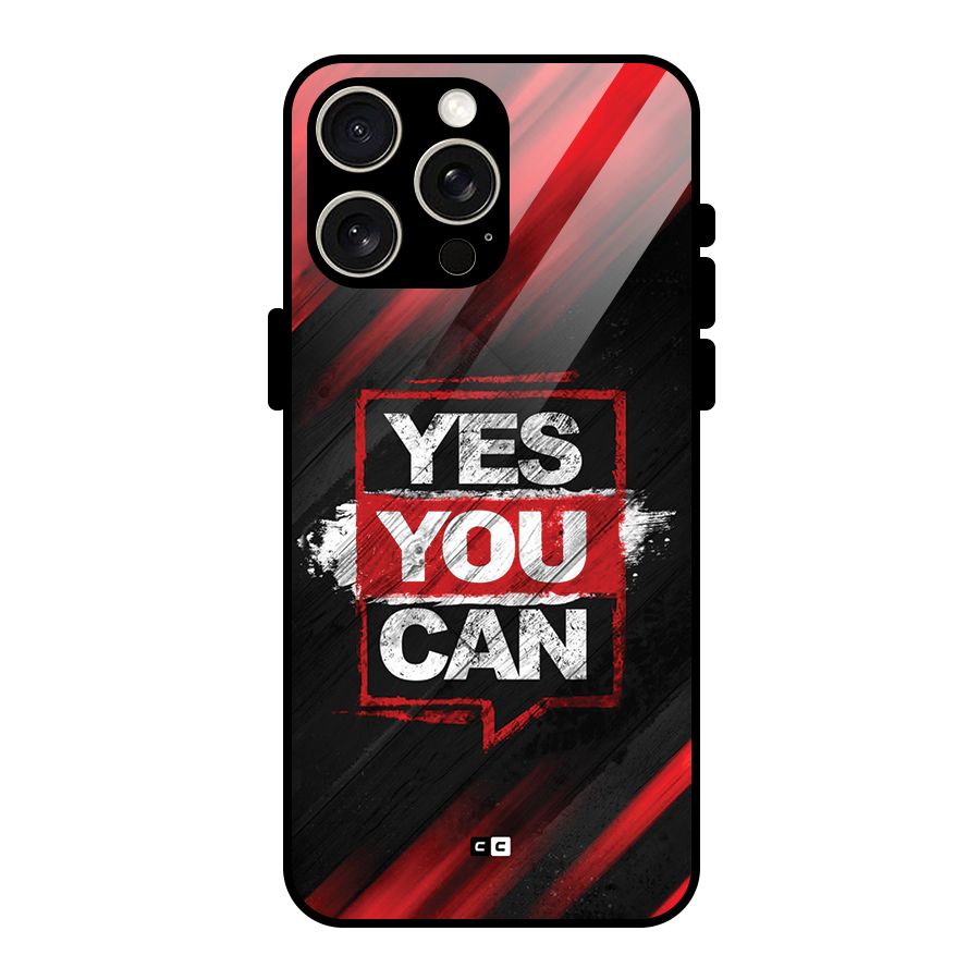Stay Motivated Glass Back Case for iPhone 15 Pro Max
