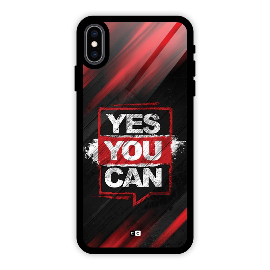 Stay Motivated Glass Back Case for iPhone XS Max