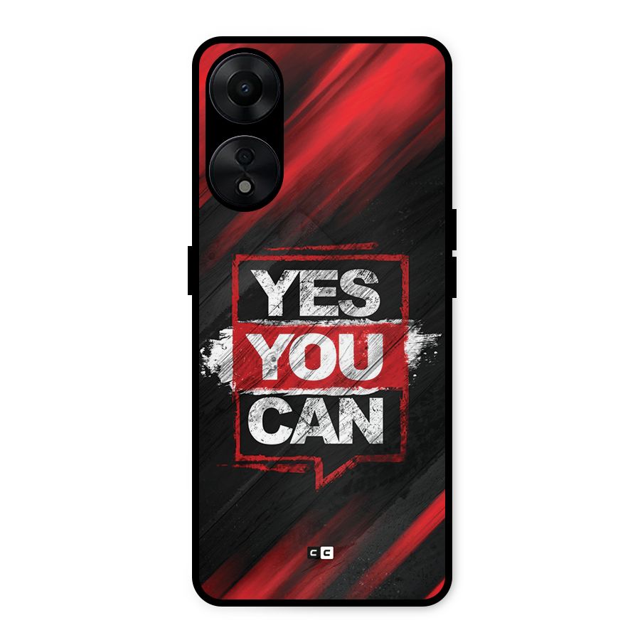 Stay Motivated Metal Back Case for Oppo A78 5G