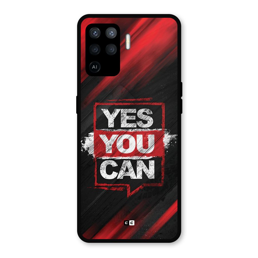Stay Motivated Metal Back Case for Oppo F19 Pro