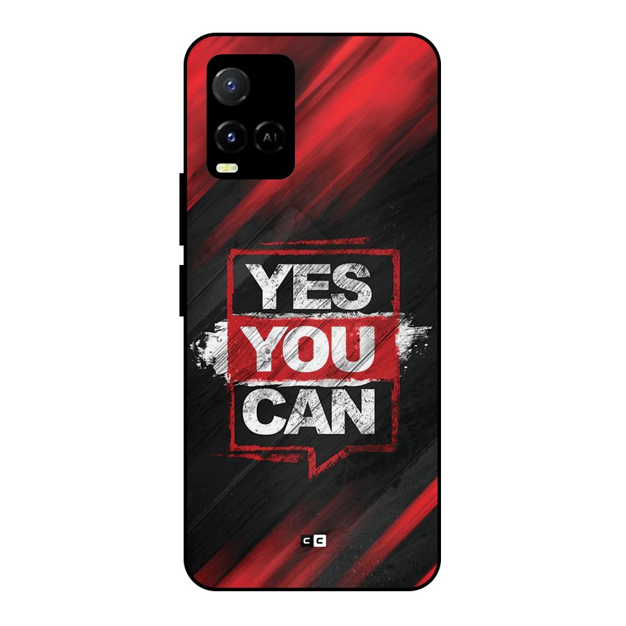Stay Motivated Metal Back Case for Vivo Y21G