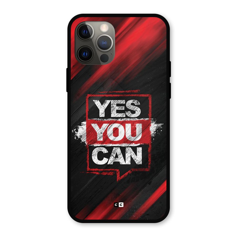 Stay Motivated Metal Back Case for iPhone 12 Pro