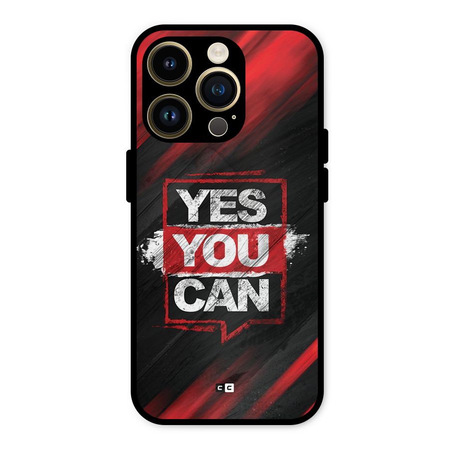 Stay Motivated Metal Back Case for iPhone 14 Pro