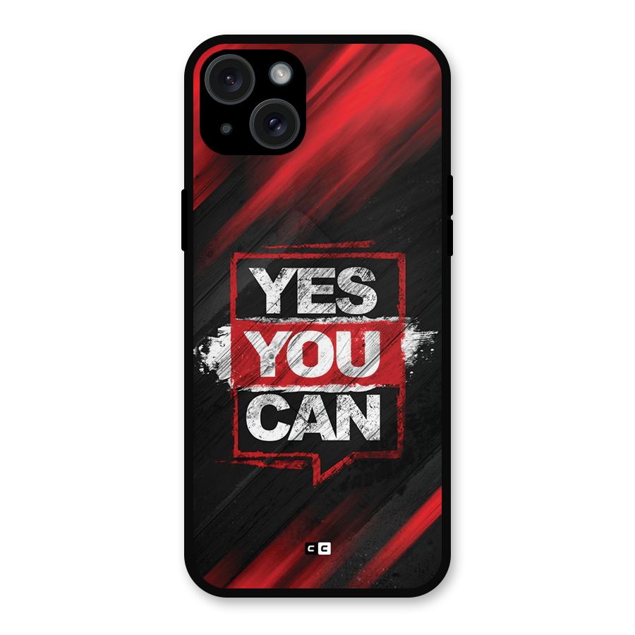 Stay Motivated Metal Back Case for iPhone 15 Plus