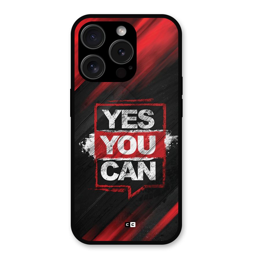 Stay Motivated Metal Back Case for iPhone 15 Pro