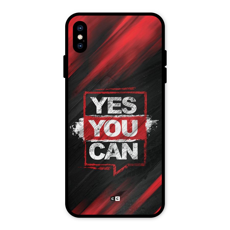 Stay Motivated Metal Back Case for iPhone XS Max