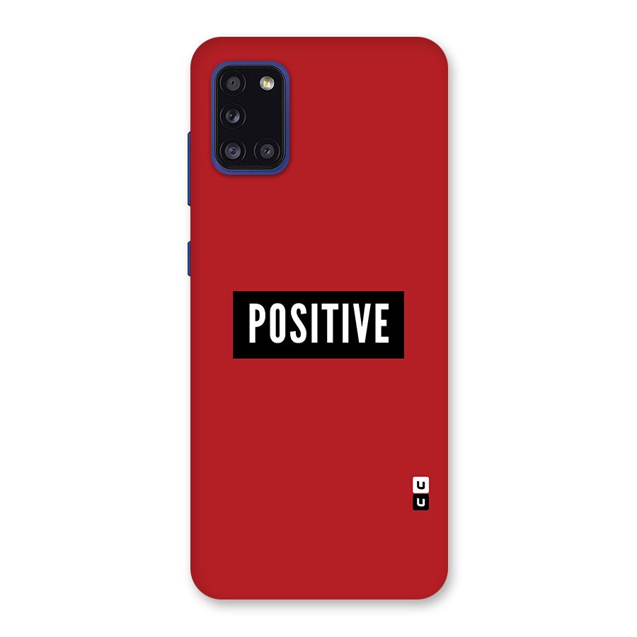 Stay Positive Back Case for Galaxy A31