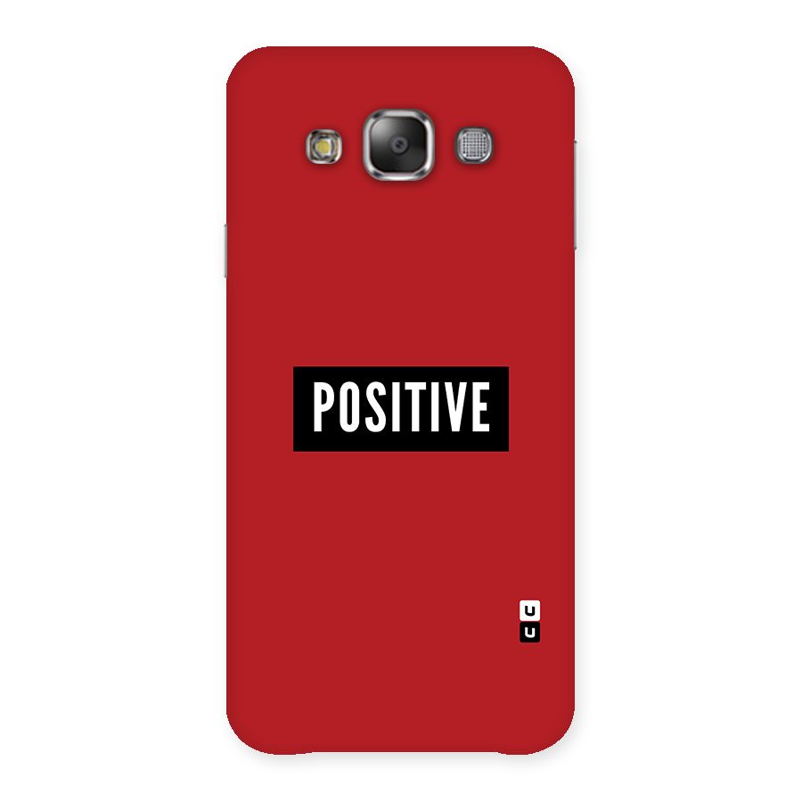Stay Positive Back Case for Galaxy E7