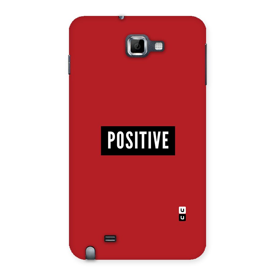 Stay Positive Back Case for Galaxy Note