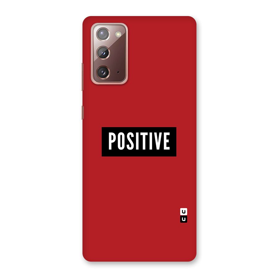 Stay Positive Back Case for Galaxy Note 20