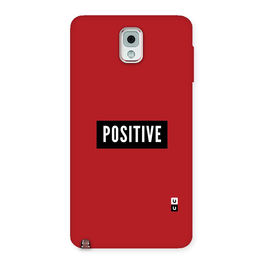 Stay Positive Back Case for Galaxy Note 3