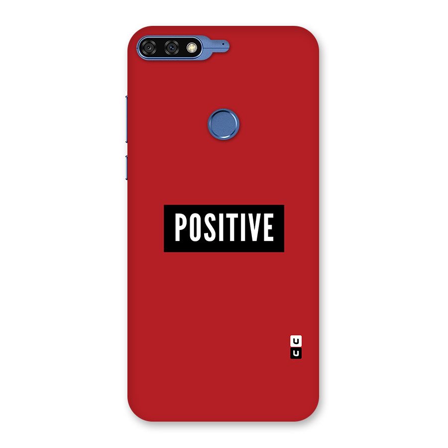Stay Positive Back Case for Honor 7C