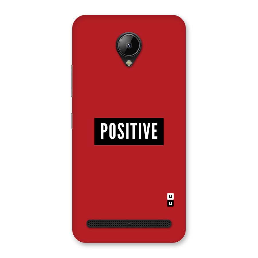 Stay Positive Back Case for Lenovo C2