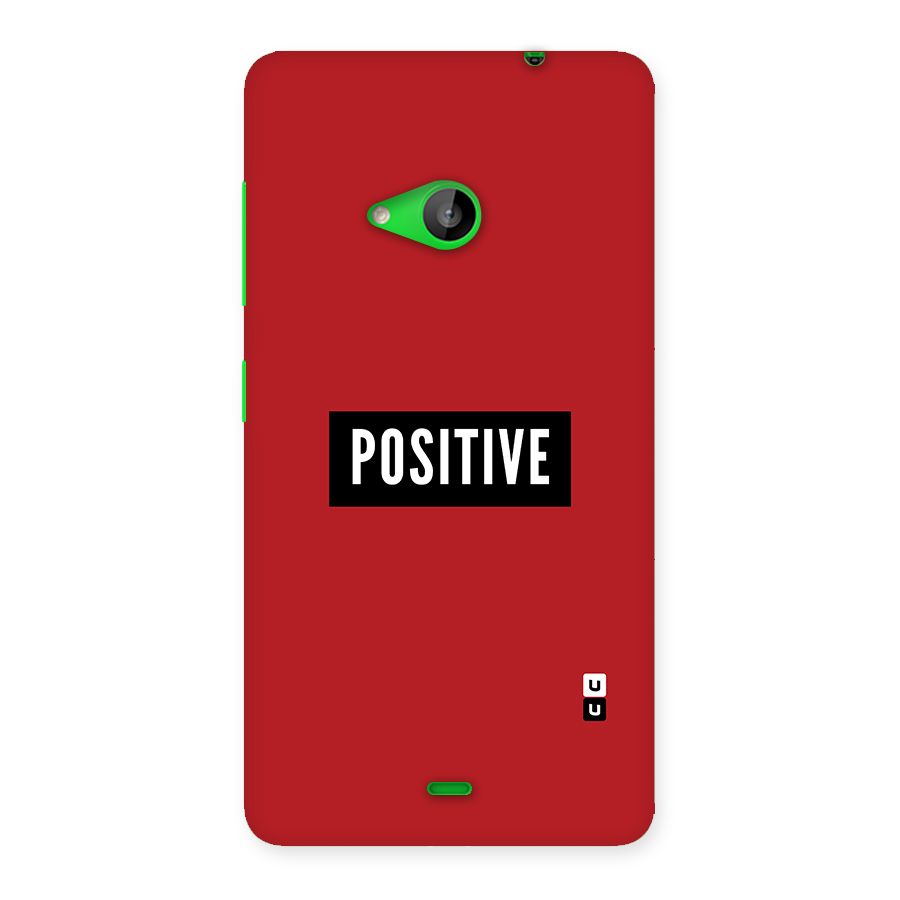 Stay Positive Back Case for Lumia 535