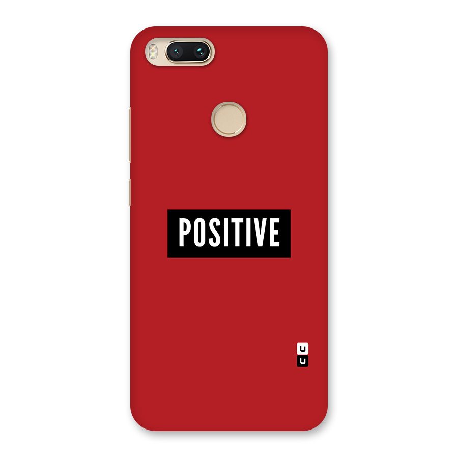 Stay Positive Back Case for Mi A1
