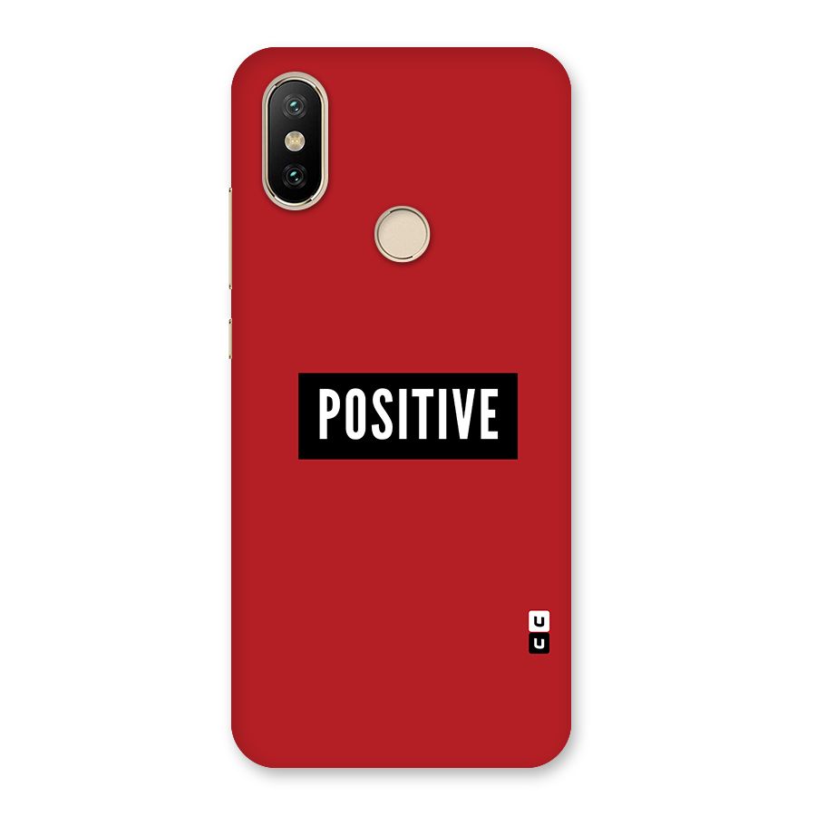 Stay Positive Back Case for Mi A2