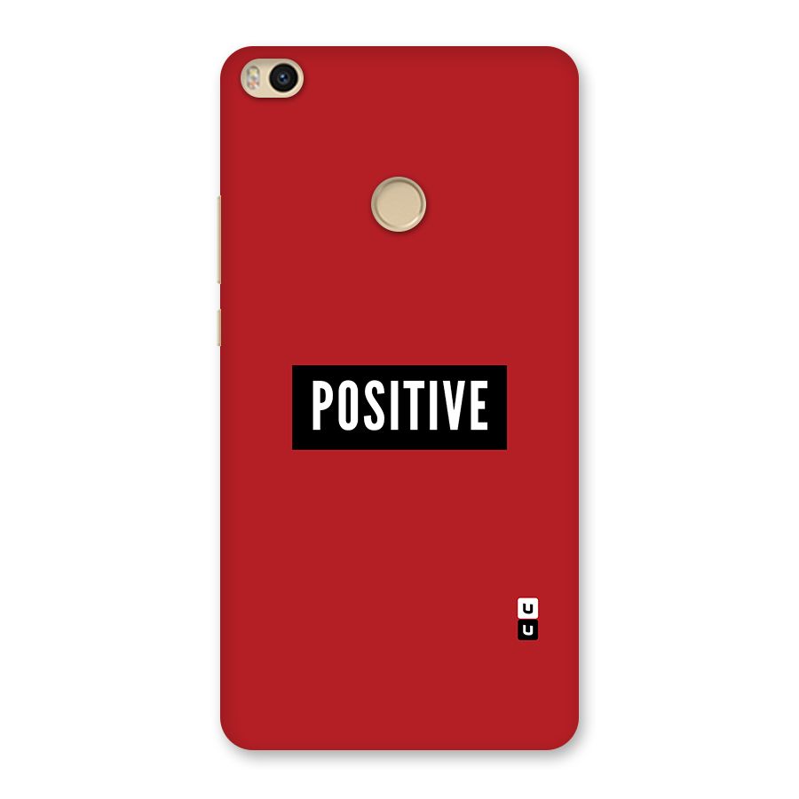 Stay Positive Back Case for Mi Max 2