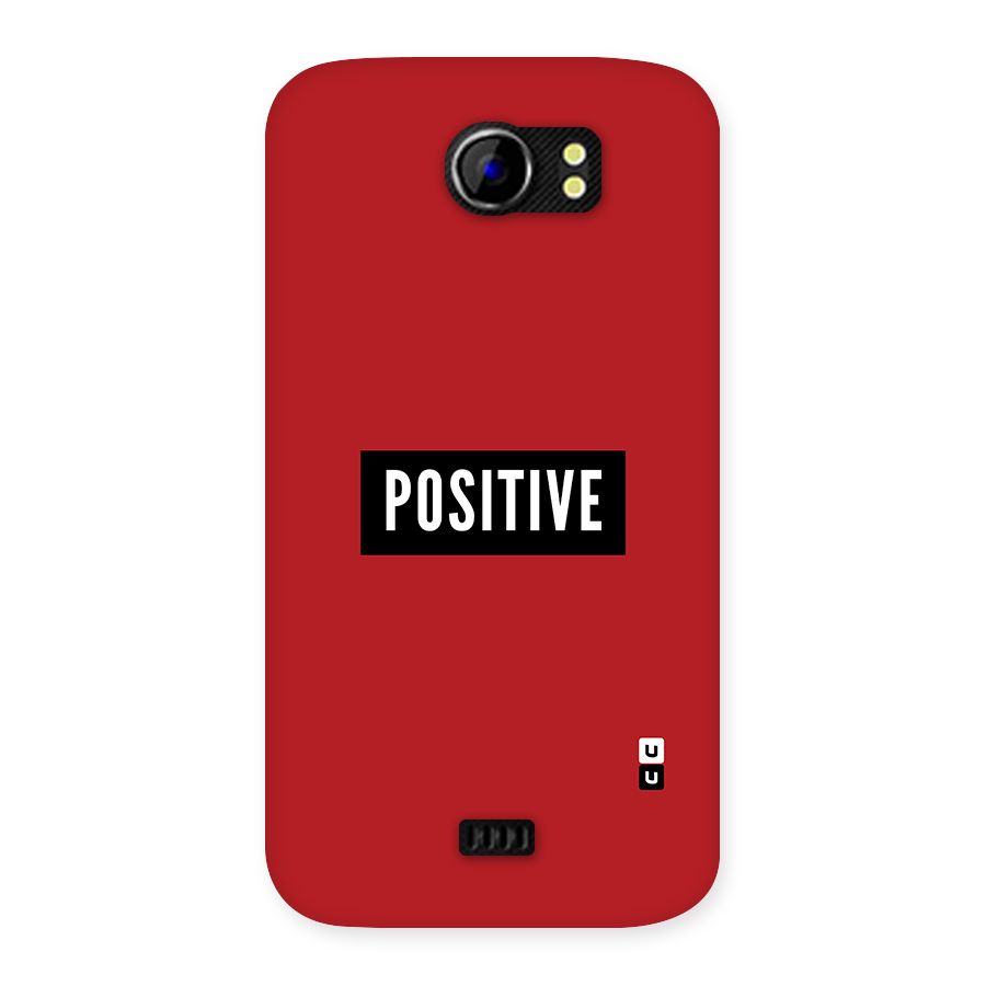 Stay Positive Back Case for Micromax Canvas 2 A110