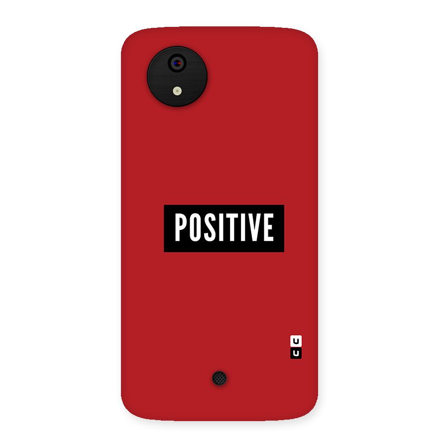 Stay Positive Back Case for Micromax Canvas A1