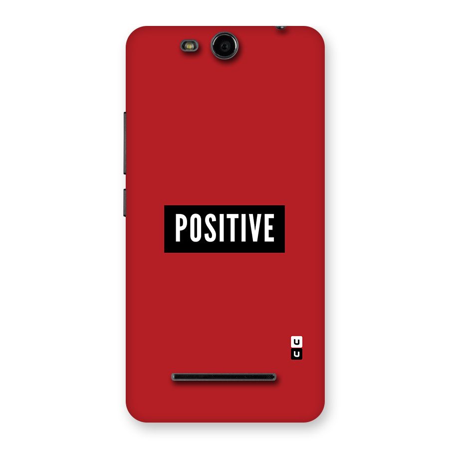 Stay Positive Back Case for Micromax Canvas Juice 3 Q392