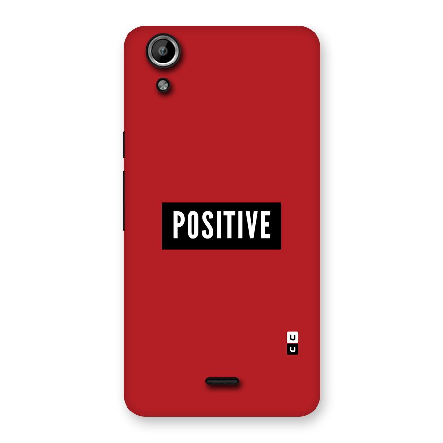 Stay Positive Back Case for Micromax Canvas Selfie Lens Q345