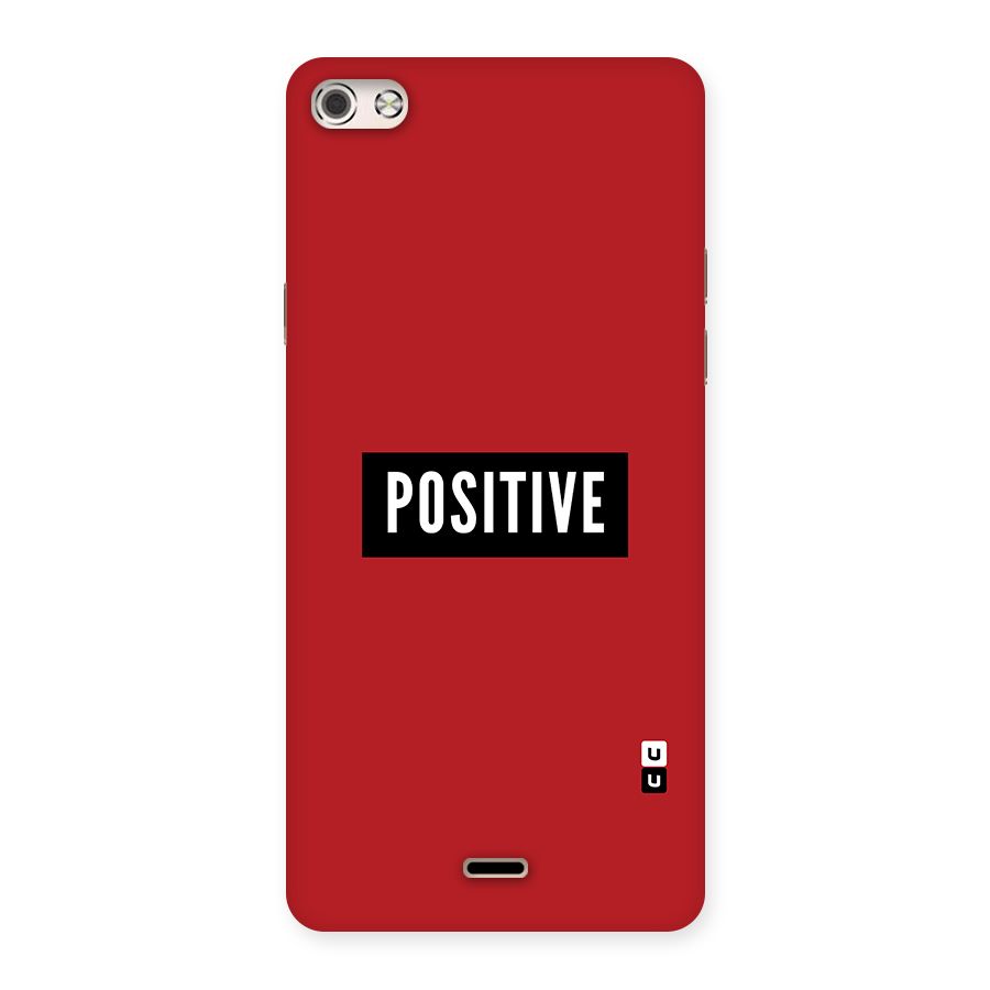 Stay Positive Back Case for Micromax Canvas Silver 5
