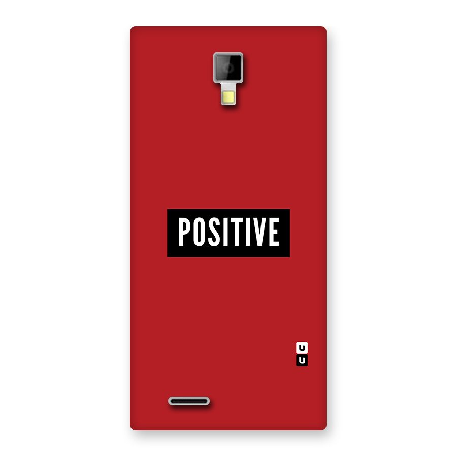 Stay Positive Back Case for Micromax Canvas Xpress A99