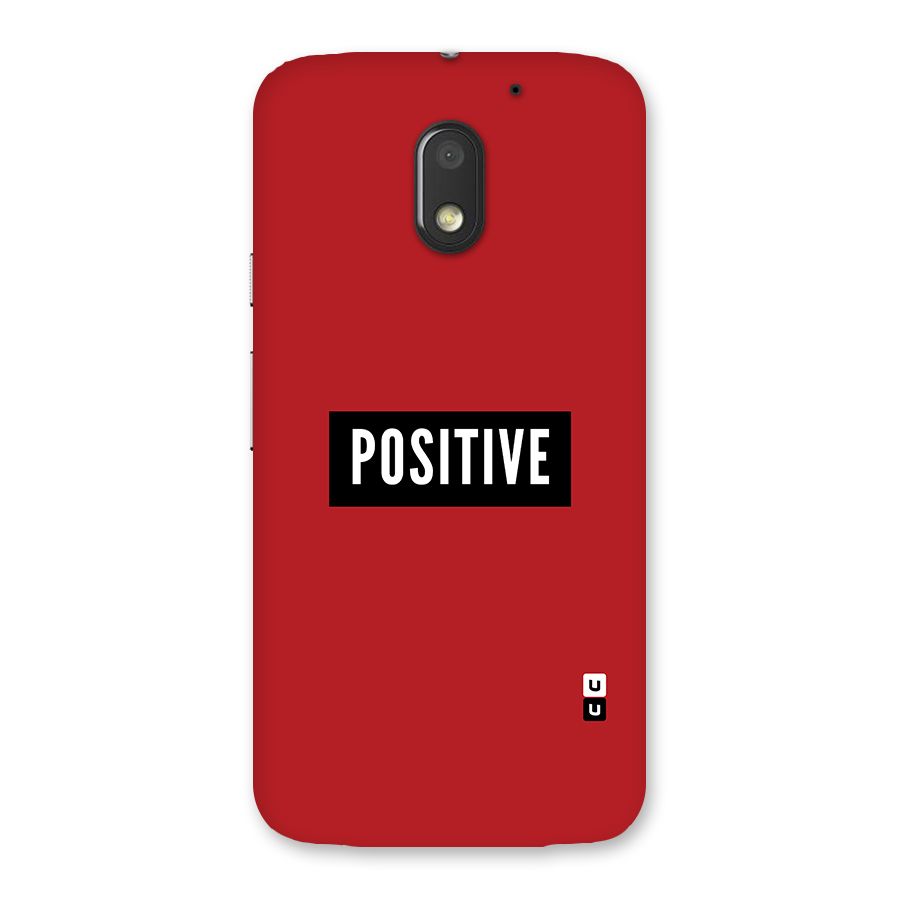 Stay Positive Back Case for Moto E3 Power