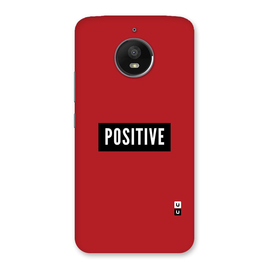 Stay Positive Back Case for Moto E4 Plus